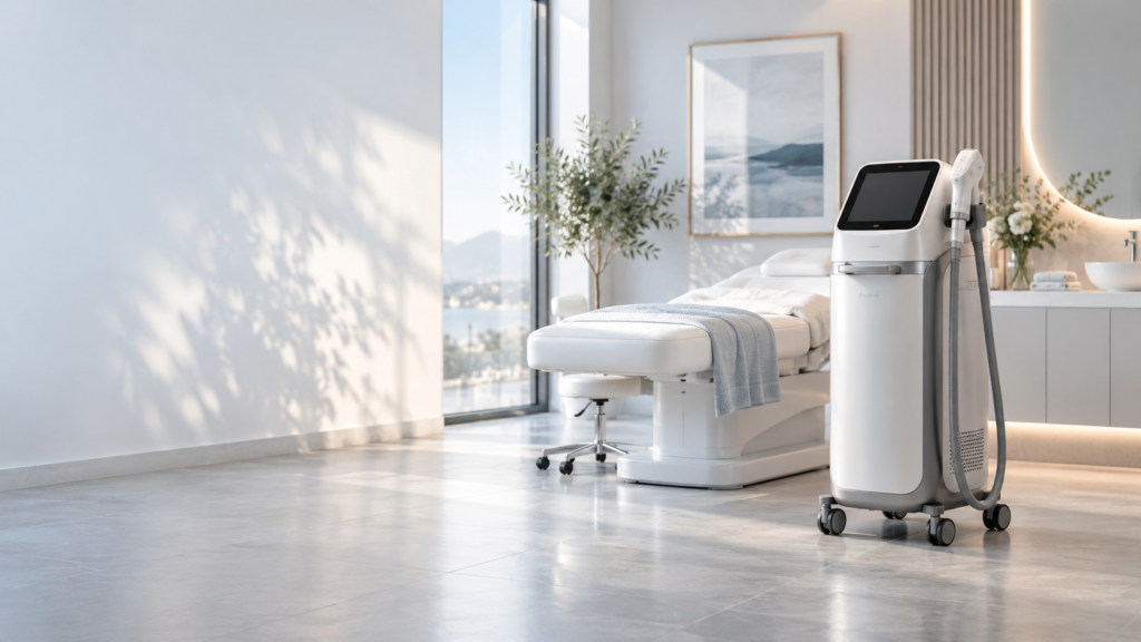 Professional dermatology laser and skin-treatment equipment